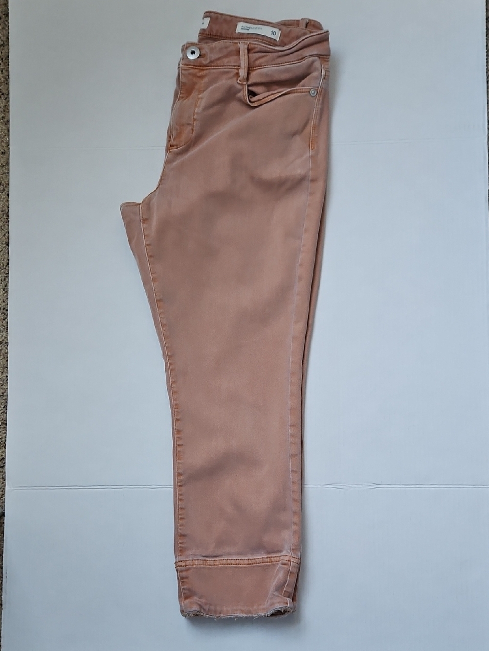 J. Jill Cropped Denim Jeans in Dusty Mauve-Pink